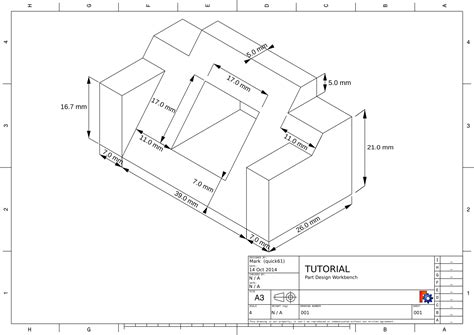 Basic Part Design Tutorial Freecad Documentation