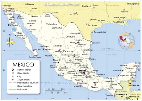 States That Border Mexico Map Time Zones Map