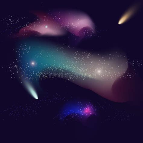 Colorful Space Background With Nebula Stellar Dust Bright Light