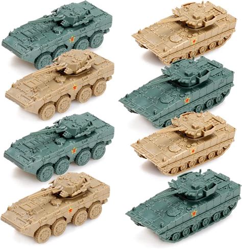 ViiKONDO Scale Toy Tank Playset DIY Assembly Military Models Tank