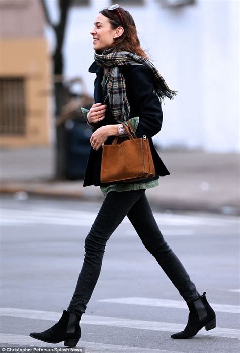 Alexa Chung Is In High Spirits As She Steps Out In Skinny Jeans And