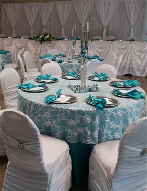 There's no better way to add style and drama to your kitchen than with a turquoise backsplash! Inspiration for Turquoise Wedding Reception by Dahlia ...