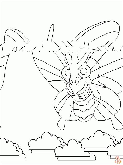 Nyt Fargelegging Venomoth Coloring Pages Free Printable And Easy