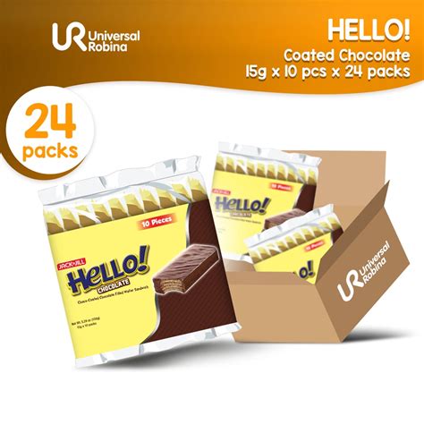 Hello Coated Chocolate 15g X 10 24 Packs Shopee Philippines