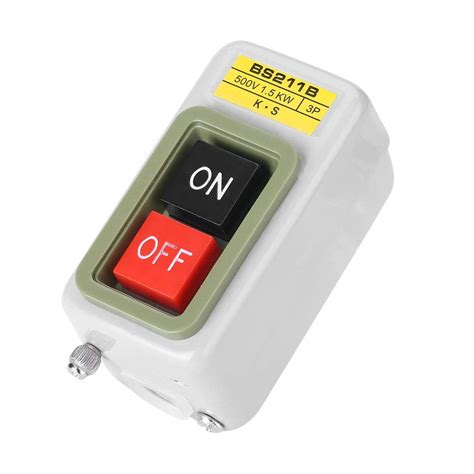 Bs211b 3p Ac Motor On Off Switchself Locking Onoff Power Push Button