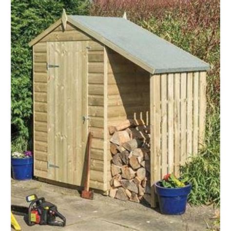 Rowlinson 4ft X 3ft Oxford Shed With Lean To