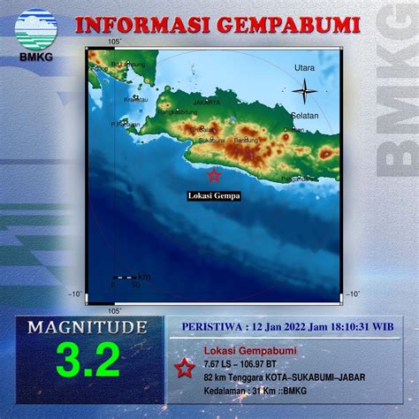 Info Gempa Hari Ini Baru Saja Terjadi Gempa Bumi Di Sukabumi Jawa Barat Bmkg Waspada Gempa
