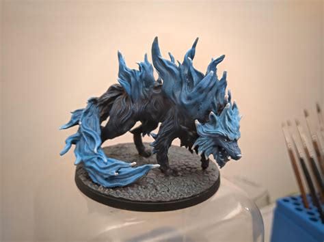 Magma Wolf Made Into Spirit Wolf Candc Appreciated Rminipainting