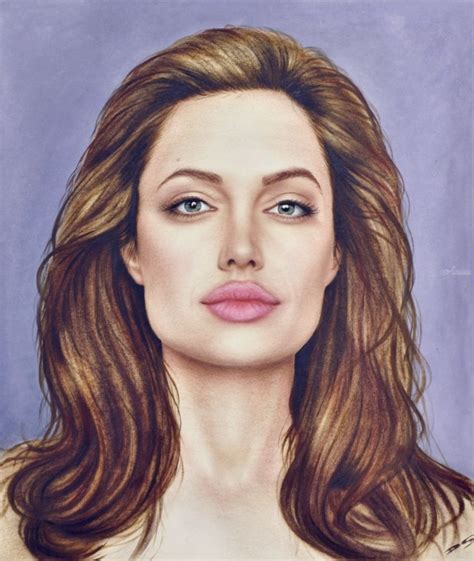 Angelina Jolie Drawings Sketch By Stefan Pabst