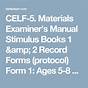 Celf 4 Manual Pdf