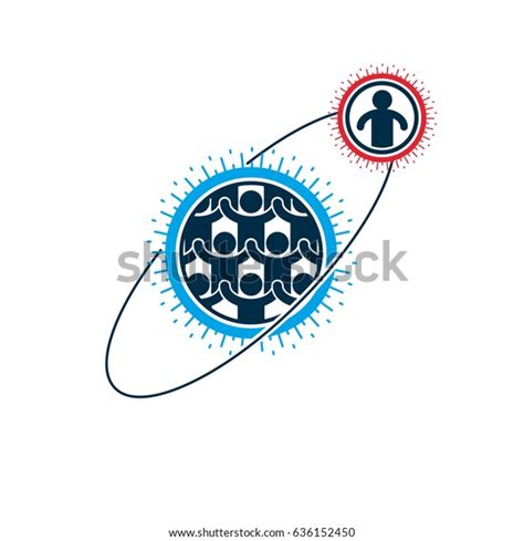 Society Person Interaction Creative Logo Unique Stock Vector Royalty