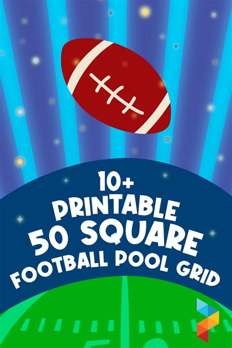 Printable 50 Square Football Pool Grid 14 Free Pdf Printables