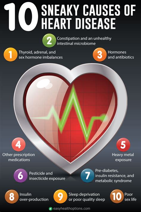 10 Sneaky Causes Of Heart Disease Infographic Easy Health Options®