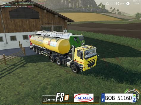 Fs19 Milk Lactalis Trailer V19 Farming Simulator 19 Modsclub
