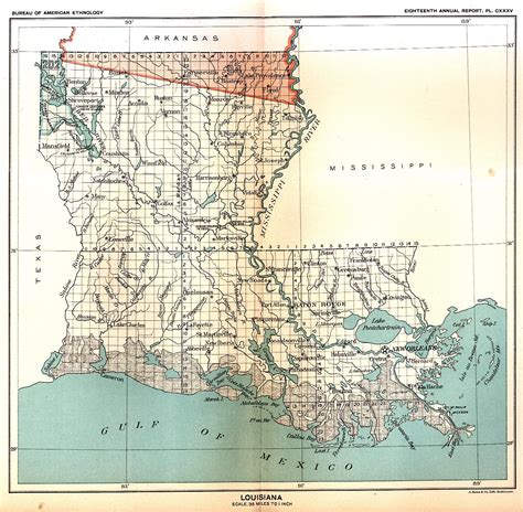Louisiana Township And Range Map Island Maps