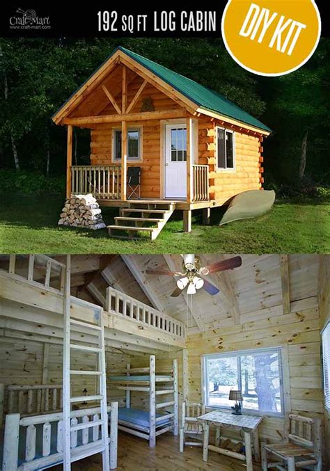 Tiny Log Cabin Kits Easy Diy Project Craft Mart