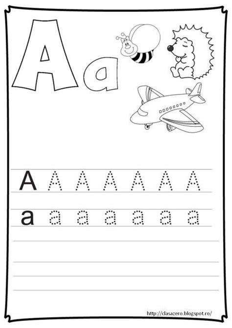 Fise Litere Clasa Pregatitoare Alphabet Preschool Preschool