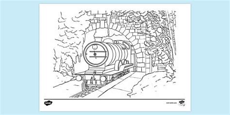 Tunnel Colouring Sheet Primary Resources Twinkl