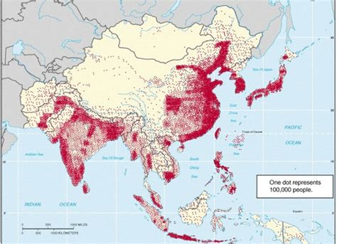 distribution of population density in south southeast and east asia r mapporn