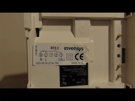 drayton rts room thermostat    wired   central heating system youtube
