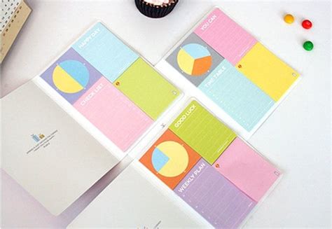 Sticky Notes Checklist Timetable Weekly Plan Notepads Etsy
