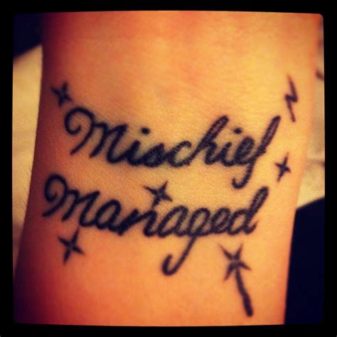 Mischief Managed Tattoo