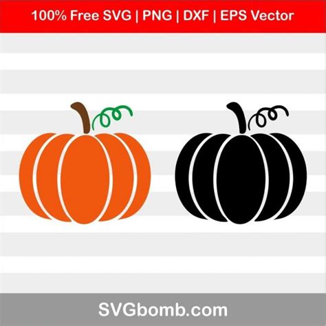 Free Pumpkin SVG Cut File | SVGBOMB