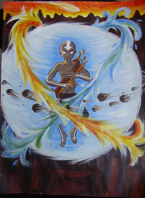 Aang Avatar State By Seanwest101 On Deviantart