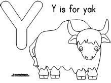 Y Is For Yak Template  MiaUnikate