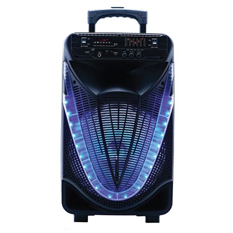 Naxa Nds 1233 Bluetooth Portable 12 Inch Party Speaker With Disco Light