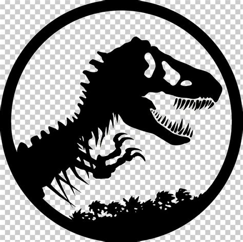 Tyrannosaurus Jurassic Park Velociraptor Dinosaur Png Clipart Black And White Clip Art Colin