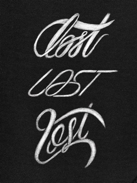 Lost Hand Lettering By Me Typography Logo Hand Lettering Lettering