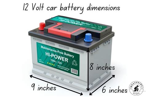 Size And Weight Of 12v Car Batteries With Examples Measuring Stuff