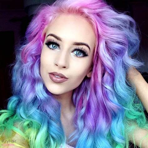 20 Crazy Rainbow Hair Extensions And Hair Color Ideas 2020