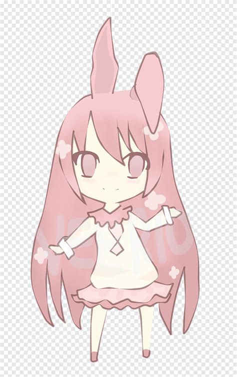 Free Download Rabbit Anime Chibi Cat Bunny White Mammal Png Pngegg