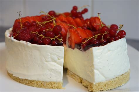 Cheesecake Sans Cuisson Vanille Fruits Rouges Hervecuisine