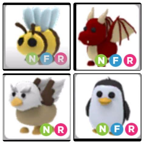 Adopt cute pets decorate your home ️ explore the world of adopt me! Roblox Adopt Me 4x Neon Pets Dragon Griffin Bee Penguin ...