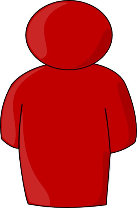 Person Buddy Symbol Red Clip Art At Vector