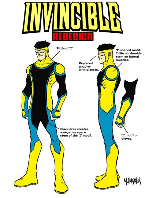 Invincible Costume Redesign By Bloodysamoan Invincible Comic