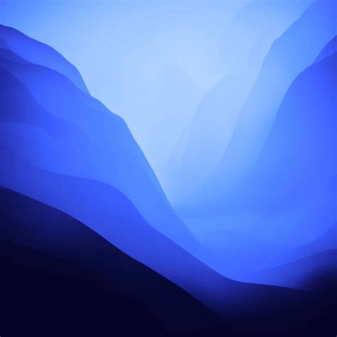 Download Blue Aesthetic Mountains Macos Monterey Wallpaper
