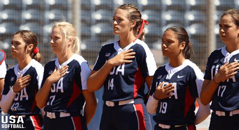 wbsc u 19 women s softball world cup team usa beats china and australia set to play for gold