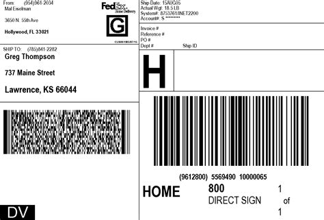 Shipping Label Template Online