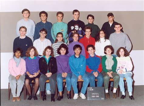 Photo De Classe 1b2 De 1988 Lycée Léon Blum Anc Lycée Du Lac