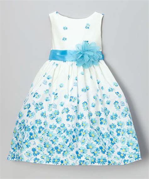 Look At This Kids Dream Blue Floral Sash Dress Toddler And Girls On