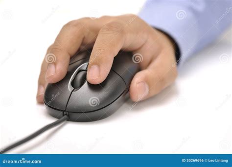 Hand Holding A Mouse Royalty Free Stock Image Image 30269696