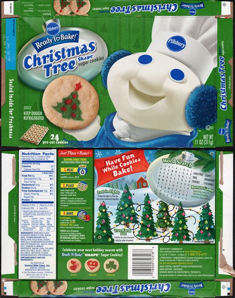 Commercial 2003 doughboy cookies christmas pillsbury. Pillsbury Ready-to-Bake Christmas Tree Shape Sugar Cookies ...
