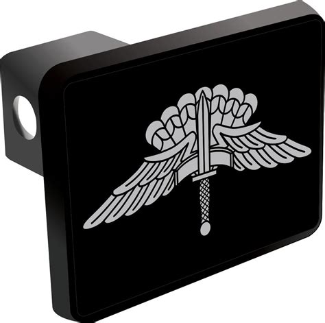 Us Army Halo Basic Parachutist Jump Wings Trailer Hitch Cover