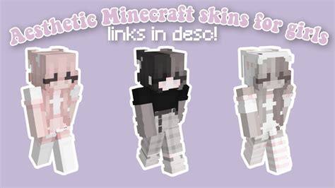 Aesthetic Minecraft Skins For Girls Java W Links Youtube Free Hot