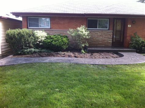 Arizona Flagstone Stamped Concrete Sidewalk And Porch In London Ontario