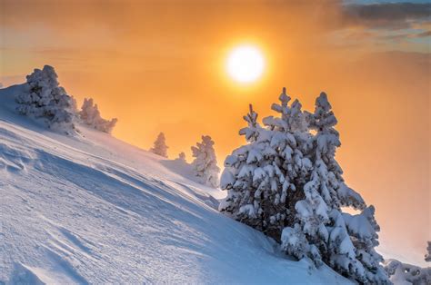snow, Winter, Sun, Nature Wallpapers HD / Desktop and Mobile Backgrounds